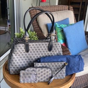 Dooney and Bourke Buckle Satchel - Black